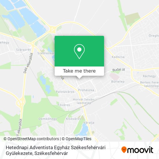 Hetednapi Adventista Egyház Székesfehérvári Gyülekezete map