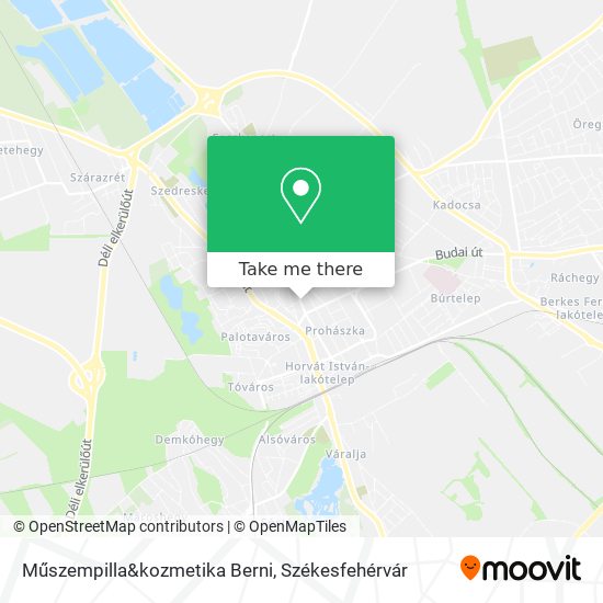 Műszempilla&kozmetika Berni map