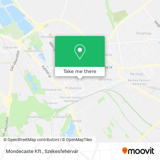 Mondecaste Kft. map