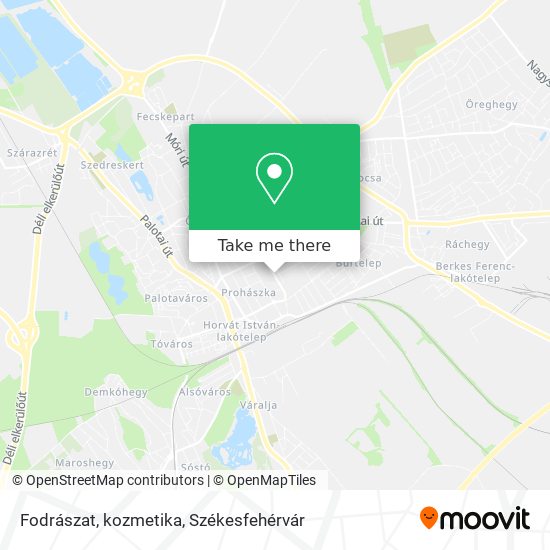 Fodrászat, kozmetika map