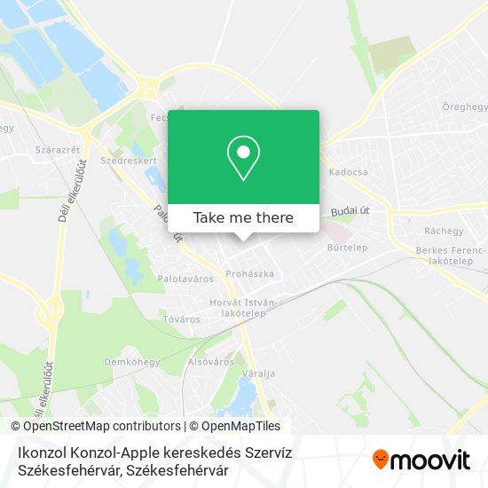 Ikonzol Konzol-Apple kereskedés Szervíz Székesfehérvár map