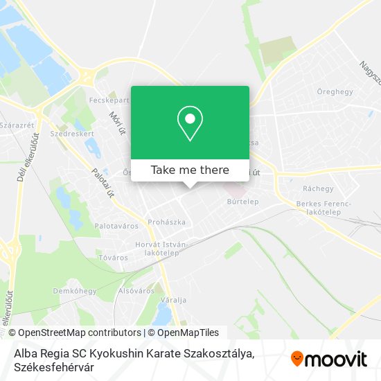 Alba Regia SC Kyokushin Karate Szakosztálya map