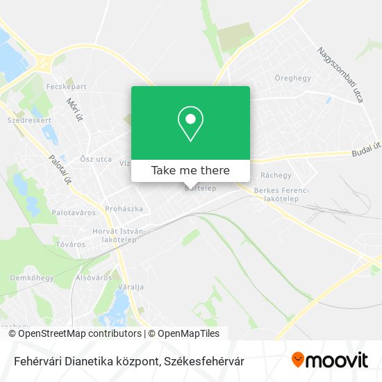 Fehérvári Dianetika központ map