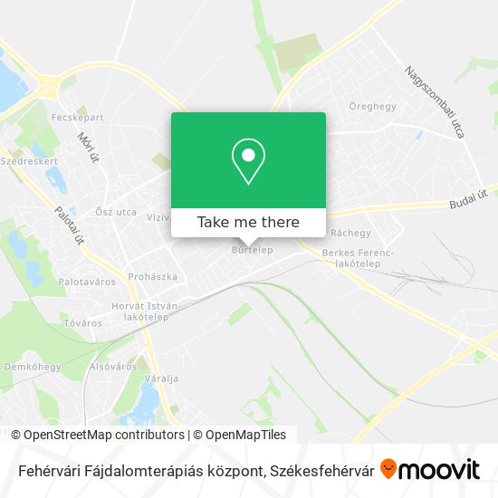 Fehérvári Fájdalomterápiás központ map