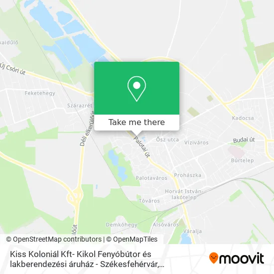 Kiss Koloniál Kft- Kikol Fenyóbútor és lakberendezési áruház - Székesfehérvár map
