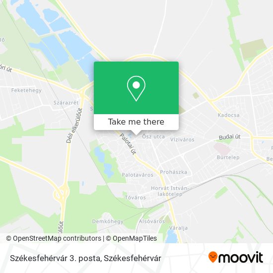 Székesfehérvár 3. posta map