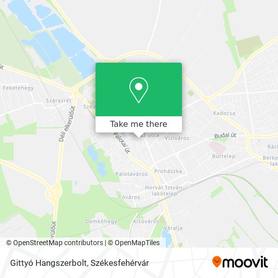 Gittyó Hangszerbolt map