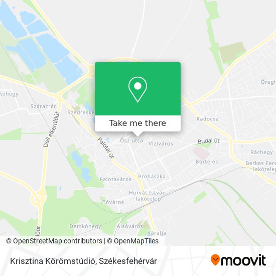 Krisztina Körömstúdió map