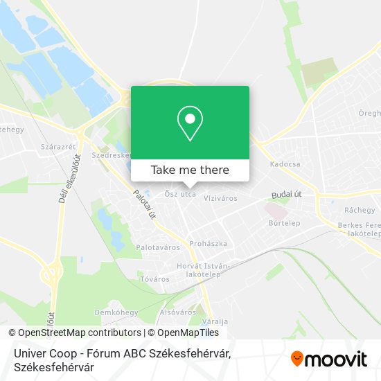 Univer Coop - Fórum ABC Székesfehérvár map