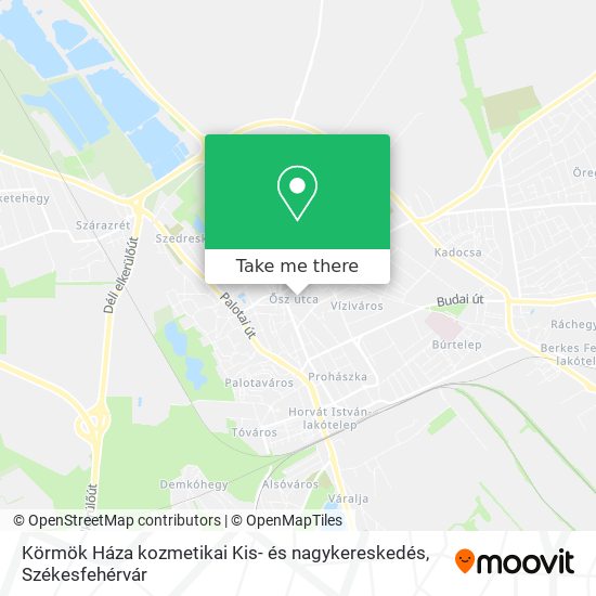 Körmök Háza kozmetikai Kis- és nagykereskedés map