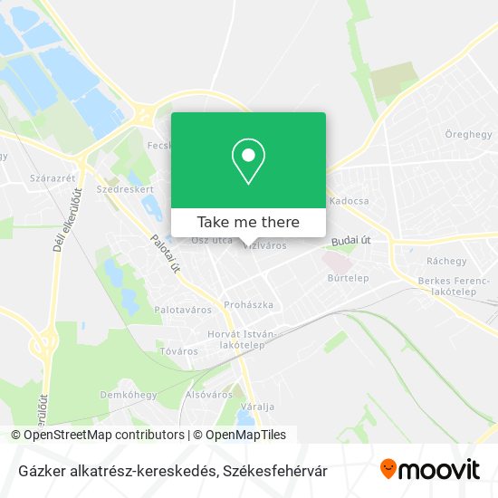 Gázker alkatrész-kereskedés map