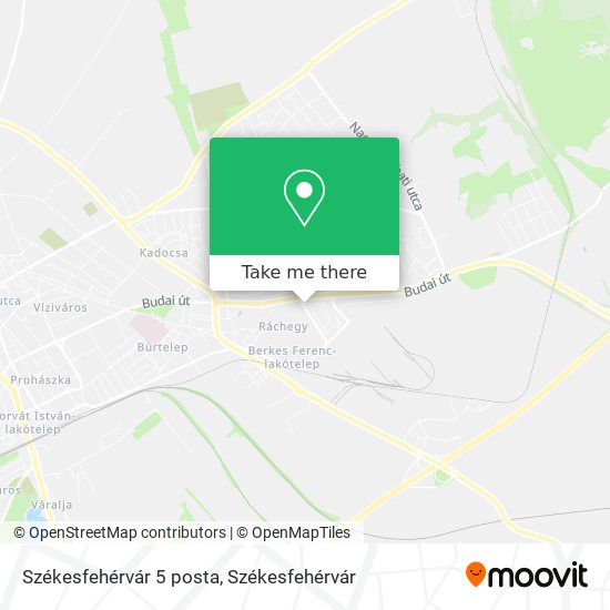 Székesfehérvár 5 posta map