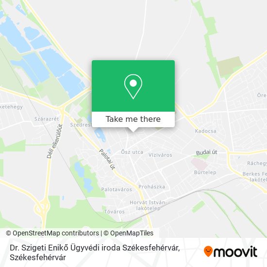 Dr. Szigeti Enikő Ügyvédi iroda Székesfehérvár map