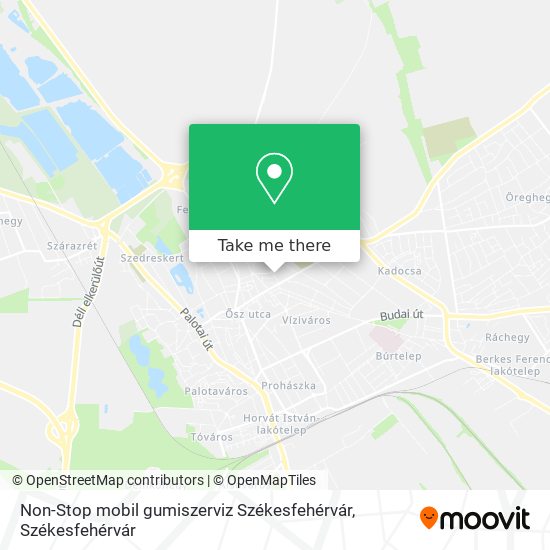 Non-Stop mobil gumiszerviz Székesfehérvár map