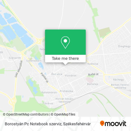 Borostyán Pc Notebook szerviz map