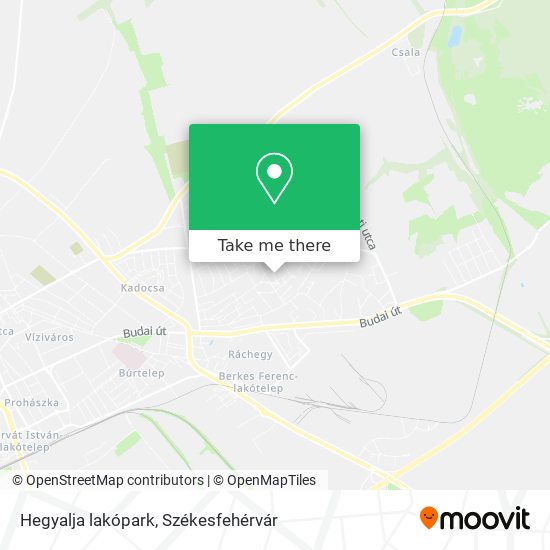 Hegyalja lakópark map