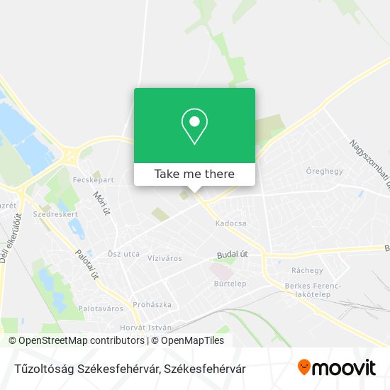 Tűzoltóság Székesfehérvár map