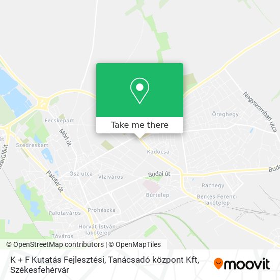 K + F Kutatás Fejlesztési, Tanácsadó központ Kft map