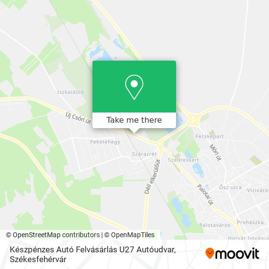 Készpénzes Autó Felvásárlás U27 Autóudvar map