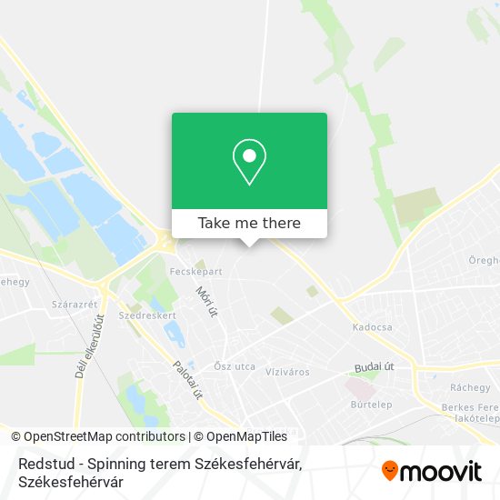 Redstud - Spinning terem Székesfehérvár map