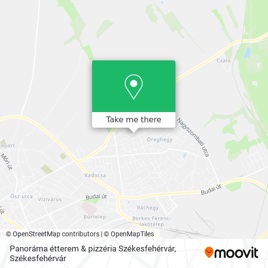 Panoráma étterem & pizzéria Székesfehérvár map