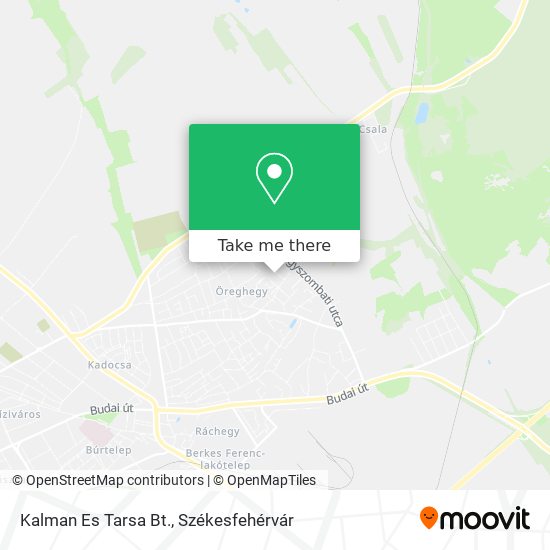 Wie komme ich mit Bus nach Kalman Es Tarsa Bt. in Székesfehérvár?