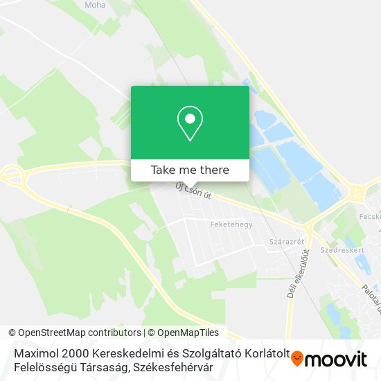 Maximol 2000 Kereskedelmi és Szolgáltató Korlátolt Felelösségü Társaság map
