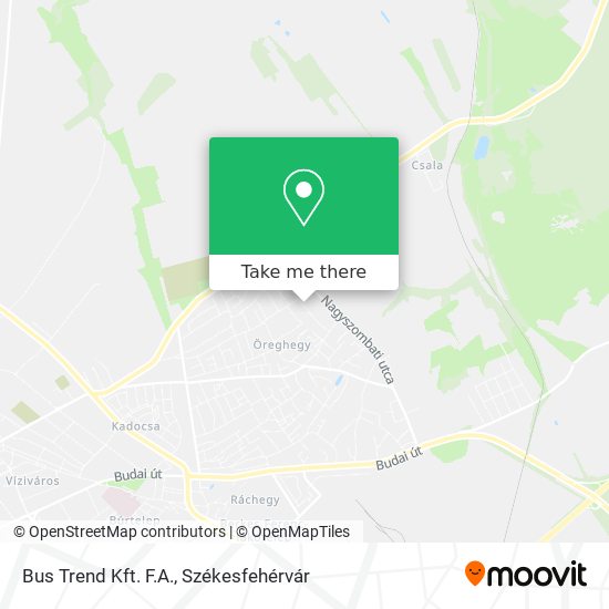 Bus Trend Kft. F.A. map