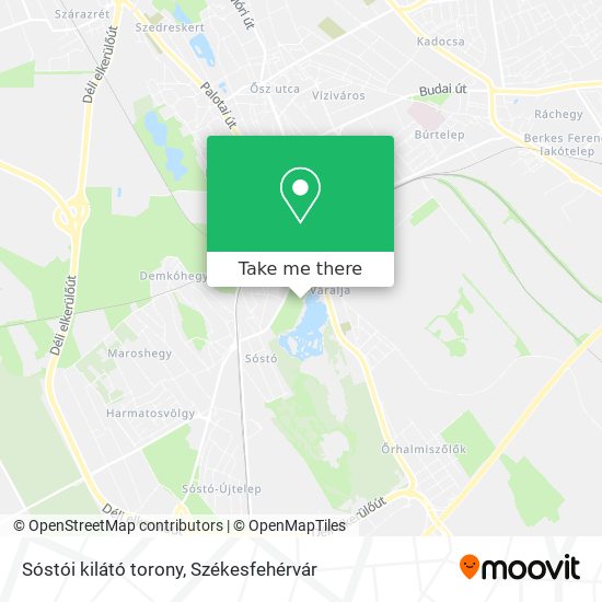 Sóstói kilátó torony map
