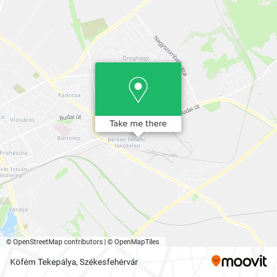 Köfém Tekepálya map