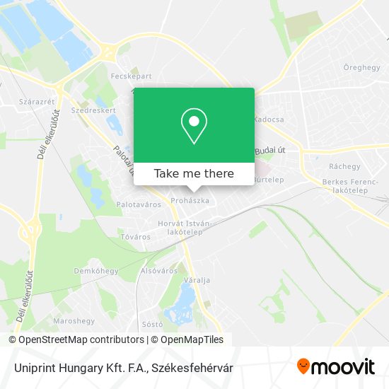 Uniprint Hungary Kft. F.A. map