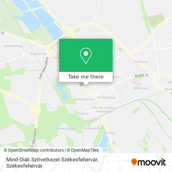 Mind-Diák Szövetkezet Székesfehervár map