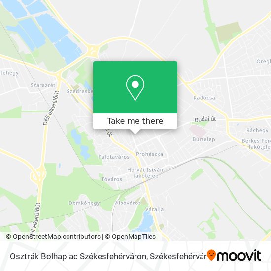 Osztrák Bolhapiac Székesfehérváron map