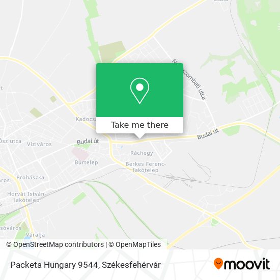 Packeta Hungary 9544 map