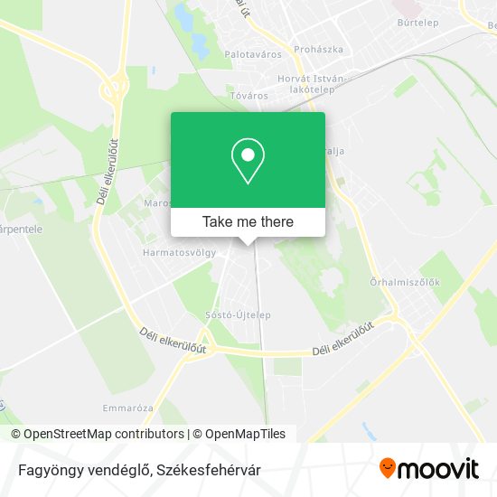 Fagyöngy vendéglő map