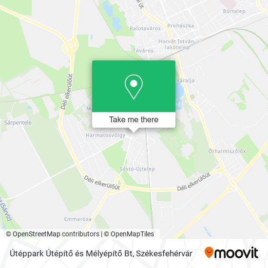 Útéppark Útépítő és Mélyépítő Bt map