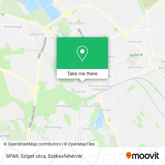 SPAR, Sziget utca map