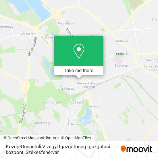 Közép-Dunántúli Vízügyi Igazgatóság Igazgatási központ map