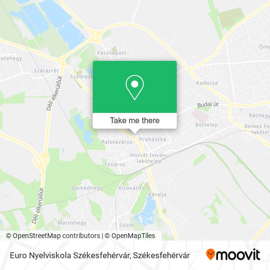 Euro Nyelviskola Székesfehérvár map