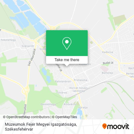 Múzeumok Fejér Megyei Igazgatósága map