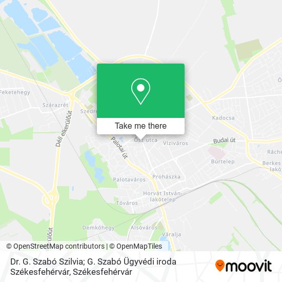 Dr. G. Szabó Szilvia; G. Szabó Ügyvédi iroda Székesfehérvár map