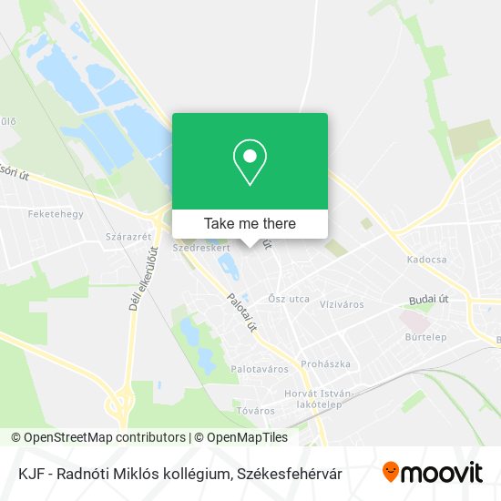 KJF - Radnóti Miklós kollégium map