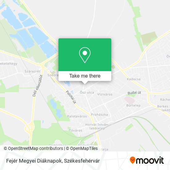 Fejér Megyei Diáknapok map