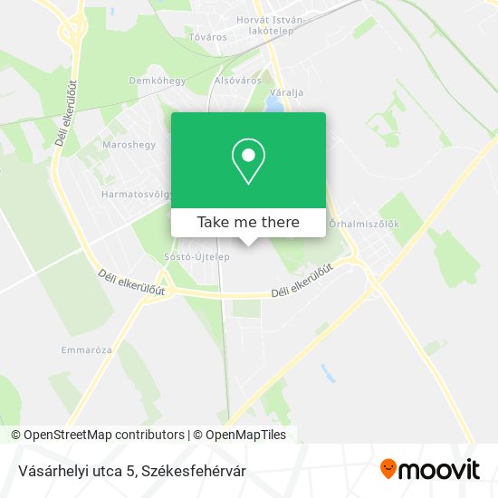 Vásárhelyi utca 5 map