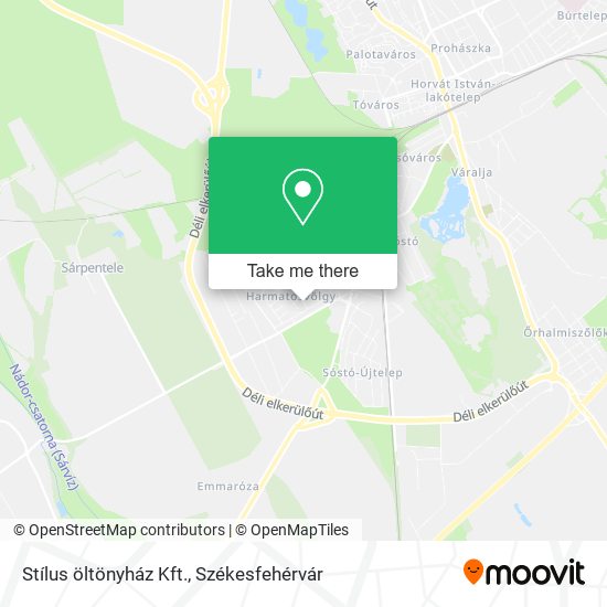 Stílus öltönyház Kft. map