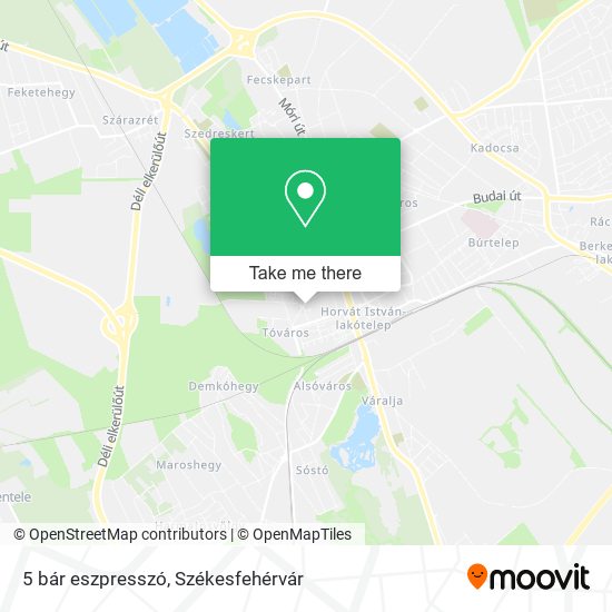 5 bár eszpresszó map