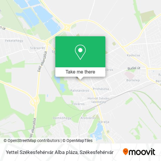 Yettel Székesfehérvár Alba pláza map