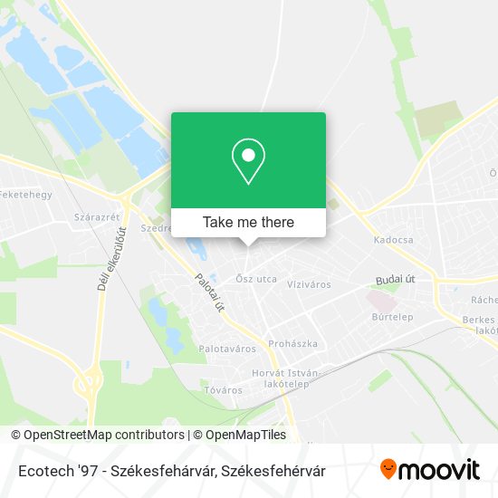 Ecotech '97 - Székesfehárvár map