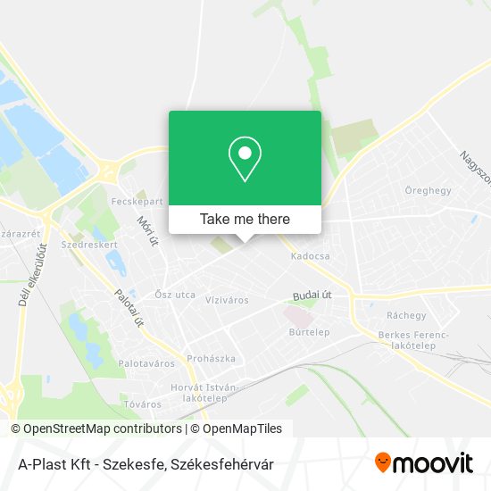 A-Plast Kft - Szekesfe map