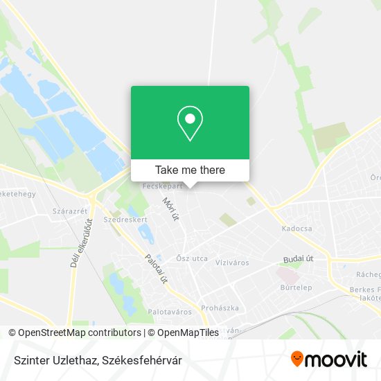 Szinter Uzlethaz map